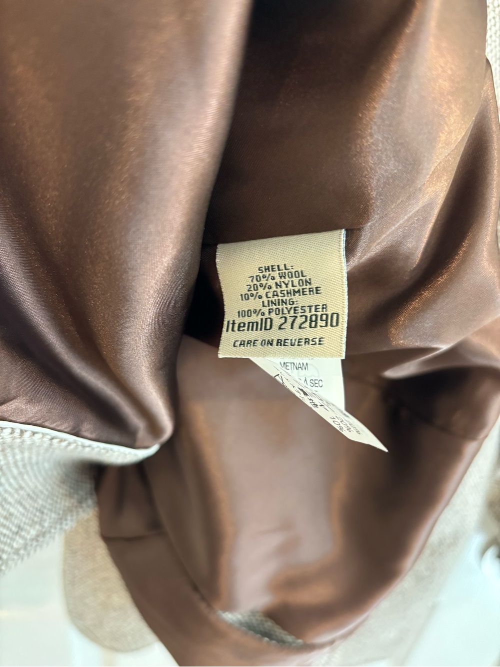 NWT LL Bean Wool Cashmere Blazer - Picture 6 of 6